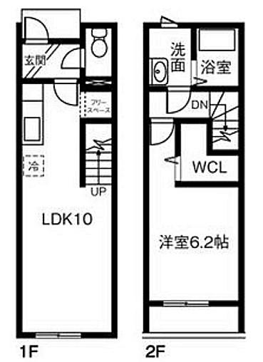 STUDIO 伏屋(1LDK/1階)の間取り写真