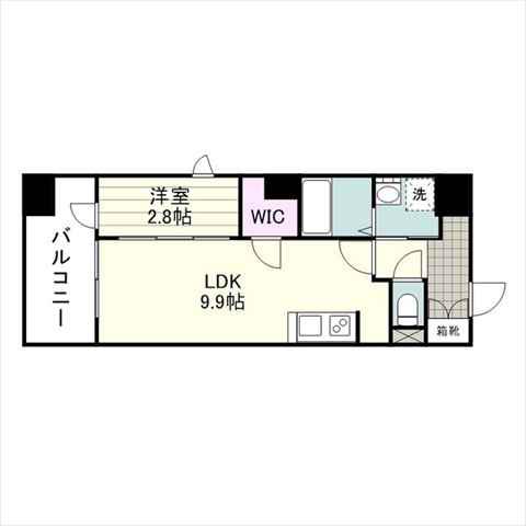 SーRESIDENCE 小川町(1LDK/7階)の間取り写真