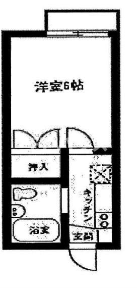ライトリッジハイツ(1K/1階)の間取り写真