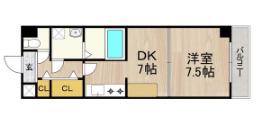 センターポイント吉志部(1DK/1階)の間取り写真