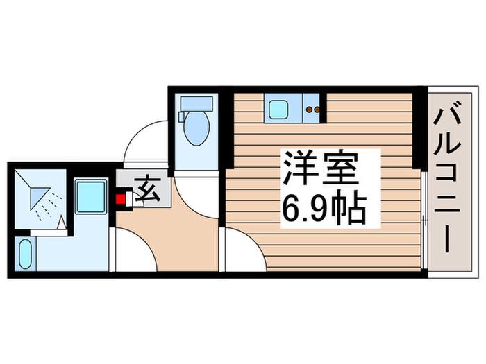 アネックス(ワンルーム/2階)の間取り写真