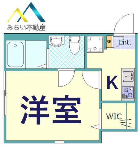 CSスクエア(1K/3階)の間取り写真