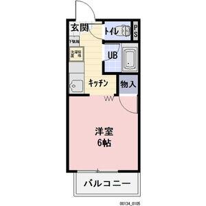 SURPLUSコスモス(1K/1階)の間取り写真
