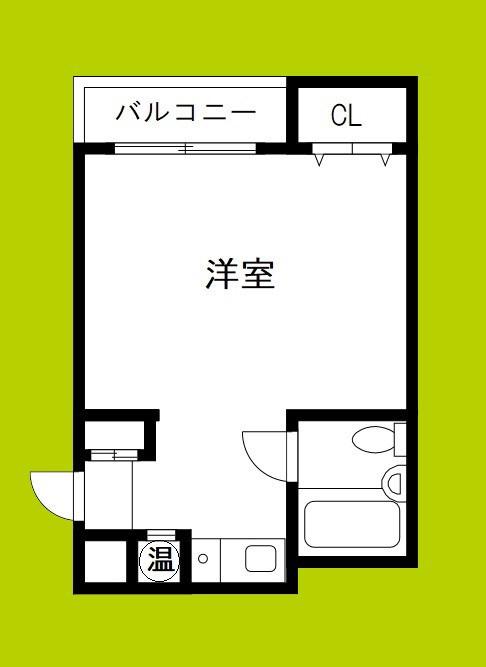 タカミビル(ワンルーム/4階)の間取り写真