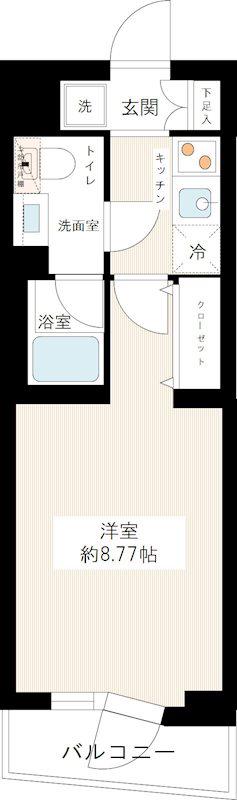 MAXIV成増(1K/2階)の間取り写真