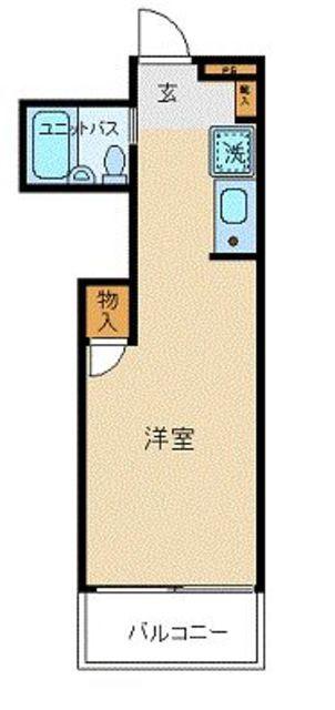 スカイコートたまプラーザ(ワンルーム/4階)の間取り写真