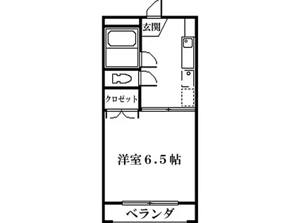 イル・パラッツォ(1K/2階)の間取り写真
