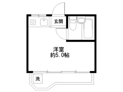 西池袋アーバンライフ(ワンルーム/2階)の間取り写真