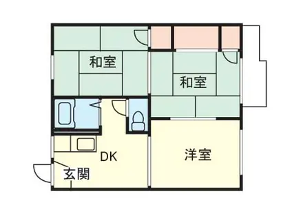 パークハイツ(3K/2階)の間取り写真