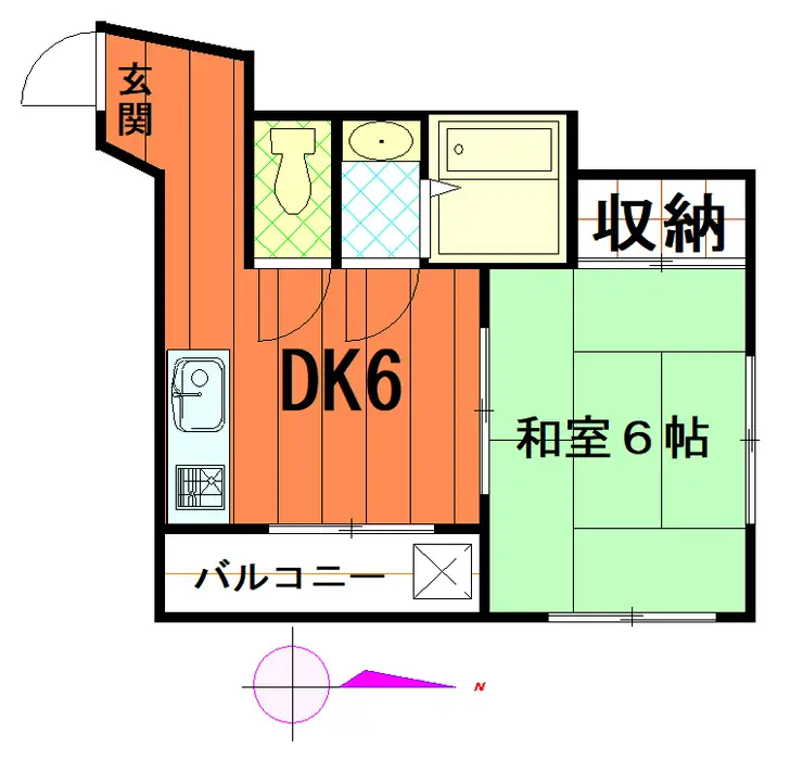 ラフォーレ町屋 2階階 間取り