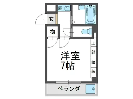 パール日本橋(1K/4階)の間取り写真