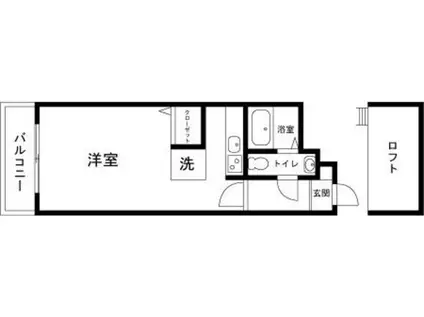 エステート長尾(ワンルーム/4階)の間取り写真