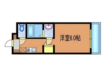 ロイヤルコート武蔵境(ワンルーム/3階)の間取り写真