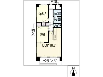 ST.HILLS 21(2LDK/4階)の間取り写真