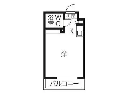 レジデンス藤ヶ丘(ワンルーム/2階)の間取り写真