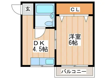 R-7NEYAGAWA(1DK/2階)の間取り写真