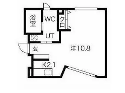 SOU YOTSUYA FUNAMACHI(ワンルーム/2階)の間取り写真