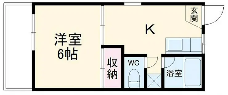 コンフォート弘明寺 1階階 間取り