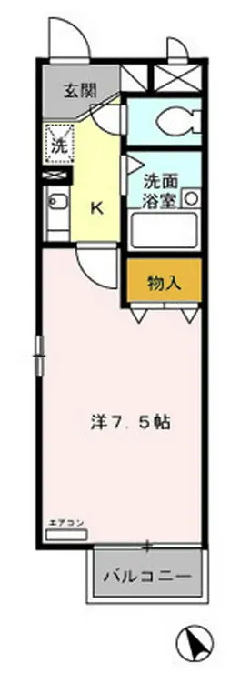 ドミールシャルマン 1階階 間取り