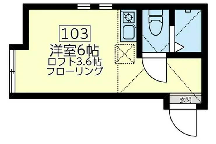 ユナイト鶴見アルカサル 1階階 間取り