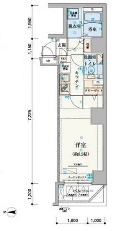 リヴシティ上野入谷 10階階 間取り