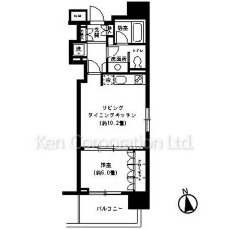 KDXレジデンス芝公園 13階階 間取り