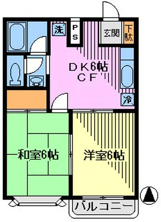 エトワールコート 1階階 間取り