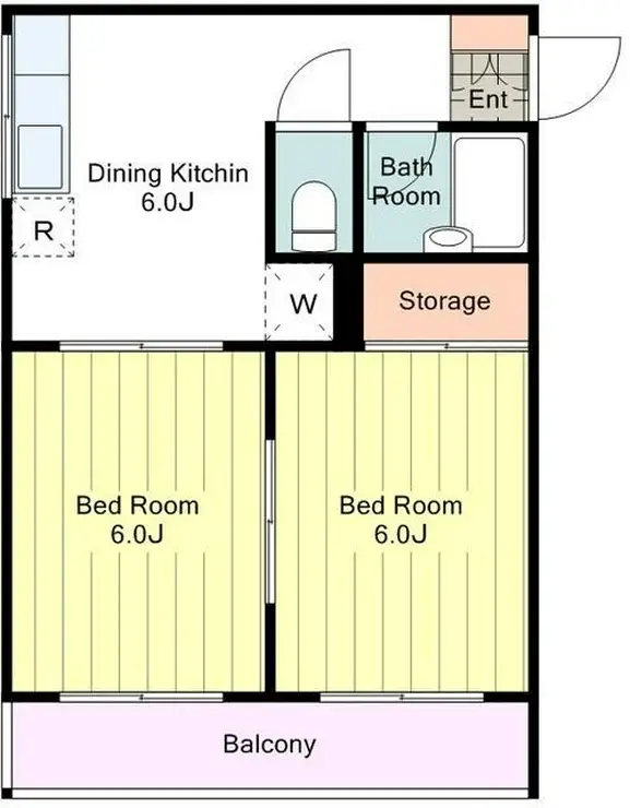 ホーエイハイム 1階階 間取り