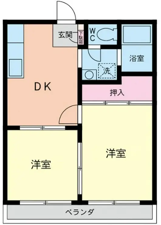 コーポ関 2階階 間取り
