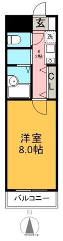 防音マンション ピアニシモ(1K/1階)の間取り写真
