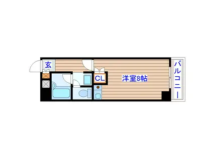 日宝プロシード榴岡(1K/4階)の間取り写真