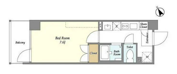 エルフレア立川 3階階 間取り