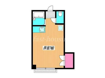 コーナスハイツ(ワンルーム/3階)の間取り写真