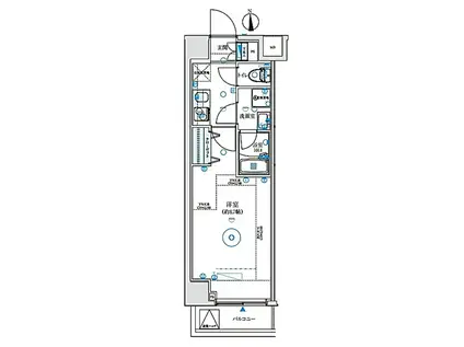 プレニーズ五反野MAXIV(1K/2階)の間取り写真
