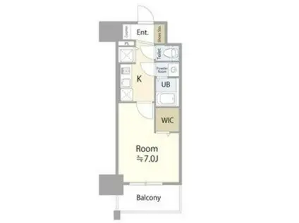 エスリード金山ル・グラン(1K/7階)の間取り写真