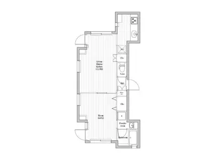 ASTILE四谷(1LDK/2階)の間取り写真