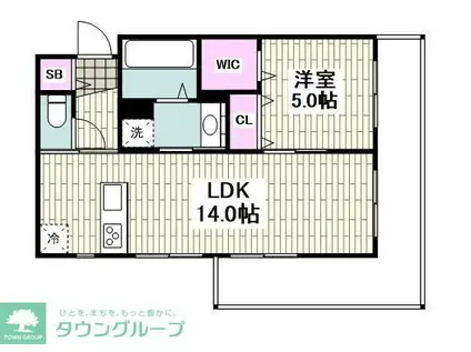 井土ケ谷上町メゾン(1LDK/3階)の間取り写真