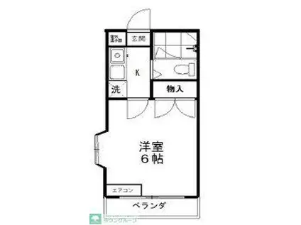 パッション西川口(1K/1階)の間取り写真