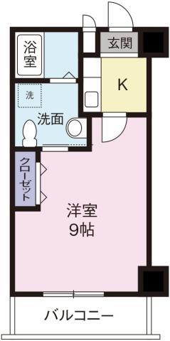 ソニックマンション(1K/4階)の間取り写真