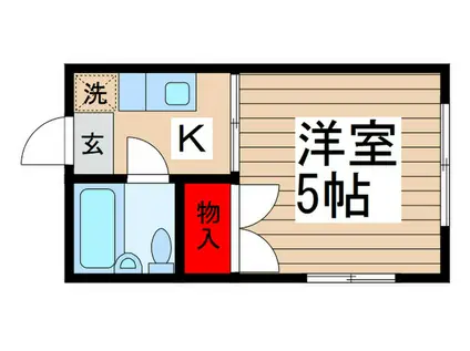 ラモーヌ南行徳(1K/2階)の間取り写真