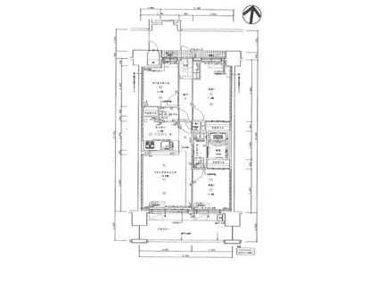 アルファステイツ九大学研都市駅前(3LDK/2階)の間取り写真