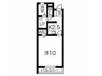 HEIM RUHE(1K/3階)の間取り写真