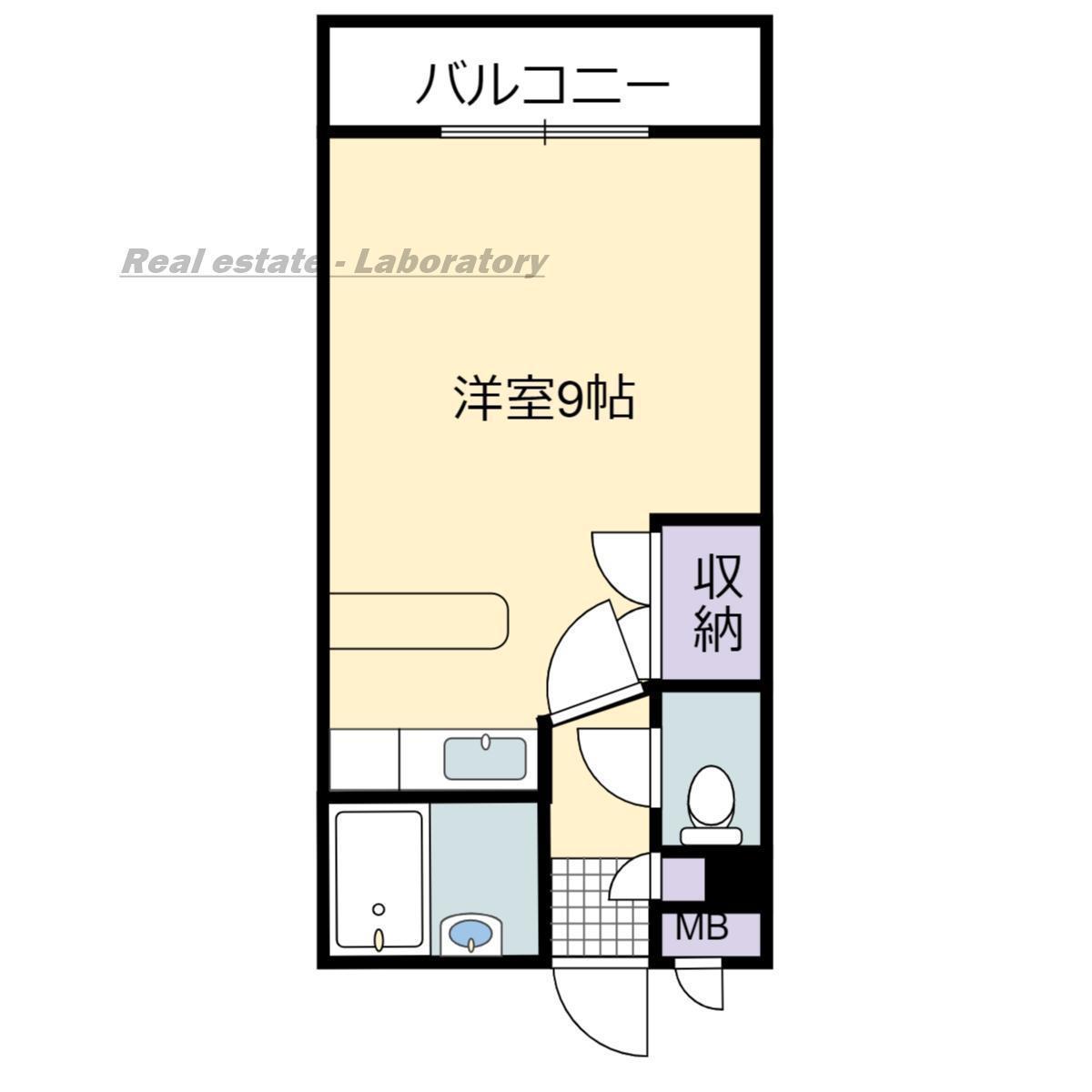 ロワイヤルヒルズ壱番館(ワンルーム/5階)の間取り写真