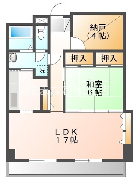 エルメディコ(1SLDK/3階)の間取り写真