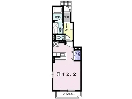 サニー・レジデンスB(ワンルーム/1階)の間取り写真