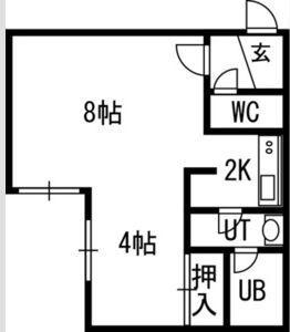 アーバンクラスタ元町I(1LDK/1階)の間取り写真