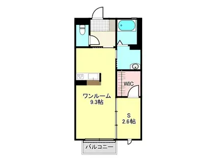 クラヴィエ井野(1LDK/2階)の間取り写真