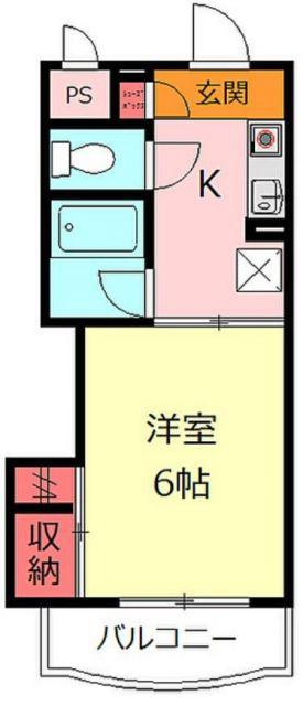 長島ビル(1K/3階)の間取り写真