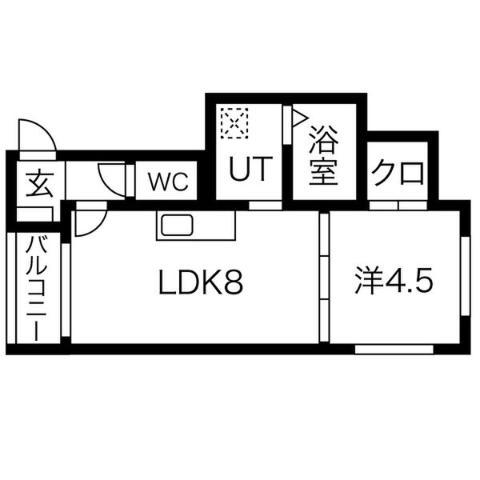 LOFT10 名駅(1LDK/3階)の間取り写真