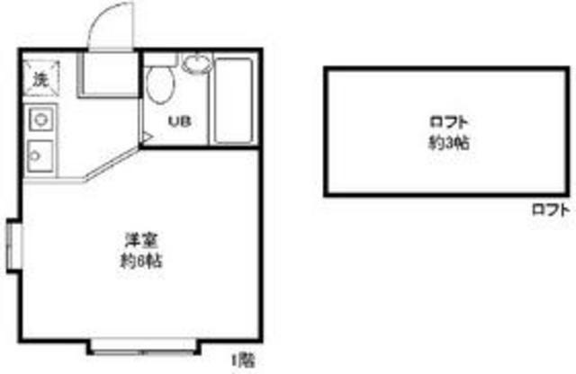 アゼリアガーデンズ生田(1K/2階)の間取り写真